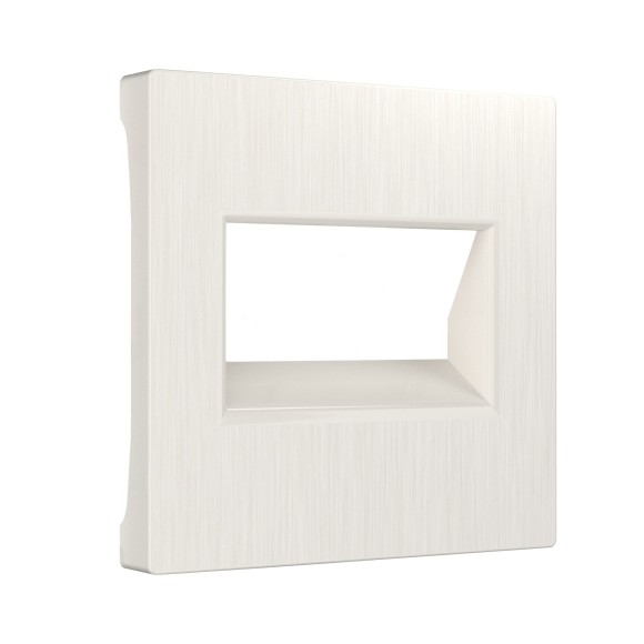 Накладка для двойной розетки Еthernet RJ-45 (перламутровый рифленый) W1191113 Накладка для двойной розетки Еthernet RJ-45 (перламутровый рифленый) W1191113