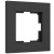 Рамка из поликарбоната на 1 пост Slab черный софт W0012908