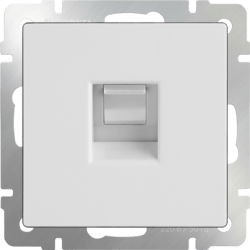 Телефонная розетка  RJ-11 (белая) WL01-RJ-11