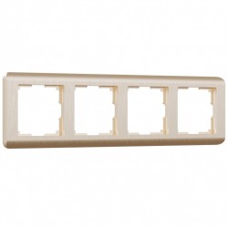 Рамка на 4 поста (шампань) WL12-Frame-04 Werkel Рамка на 4 поста (шампань) WL12-Frame-04 Werkel