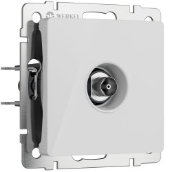 ТВ-розетка оконечная (белый акрил) W1183041