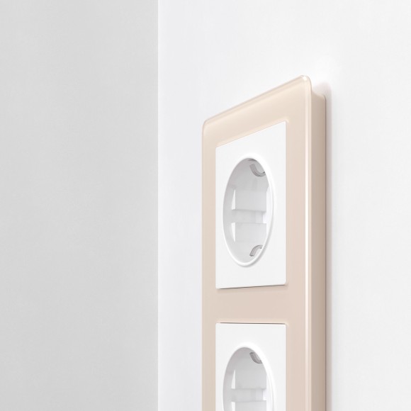 Рамка из акрила на 2 поста Acrylic айвори W0022743 Рамка из акрила на 2 поста Acrylic айвори W0022743