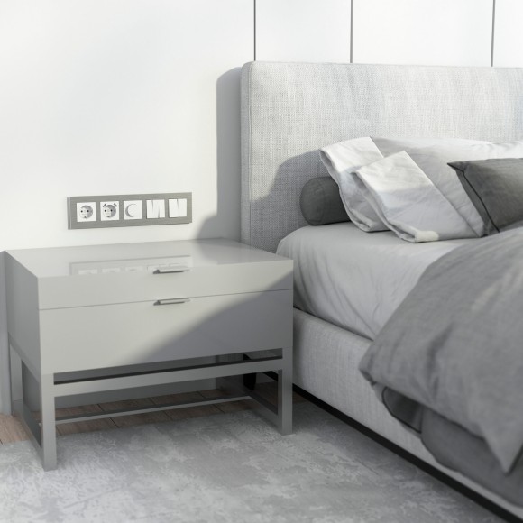 Рамка из металла на 5 постов AluMax алюминий W0053506 Рамка из металла на 5 постов AluMax алюминий W0053506