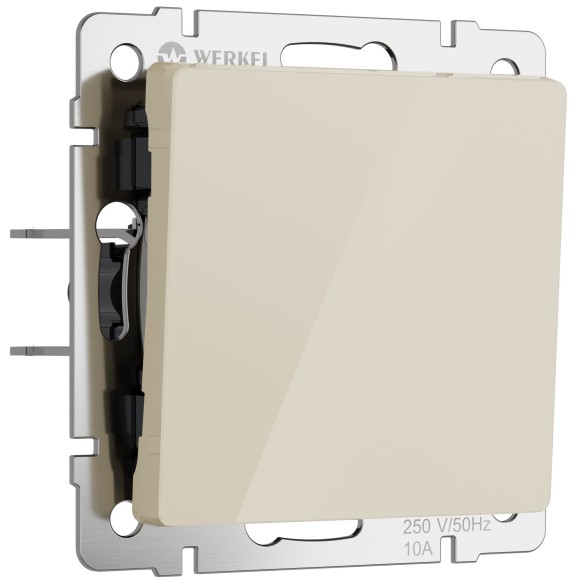 Выключатель одноклавишный проходной (айвори акрил) W1112043