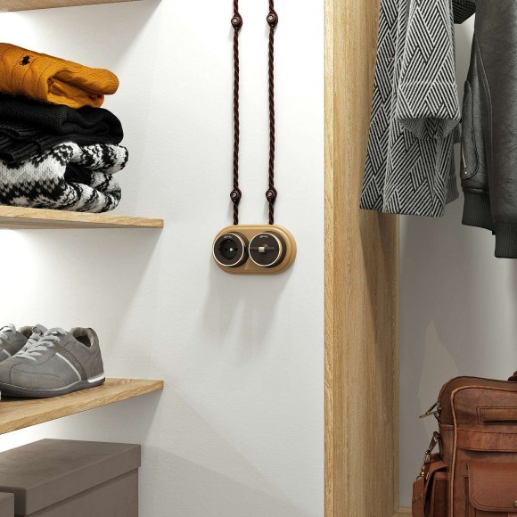 Рамка на 2 поста светлый бук W0025224