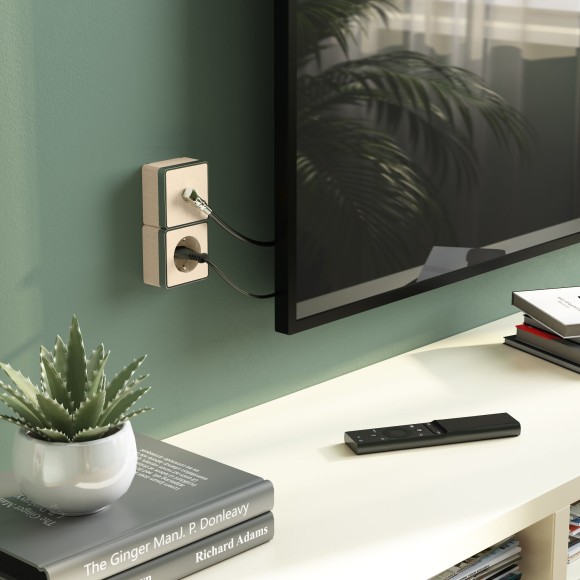 ТВ-розетка оконечная Gallant шампань рифленый W5083010