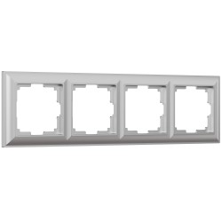 Рамка из поликарбоната на 4 поста Fiore серебряный W0042206