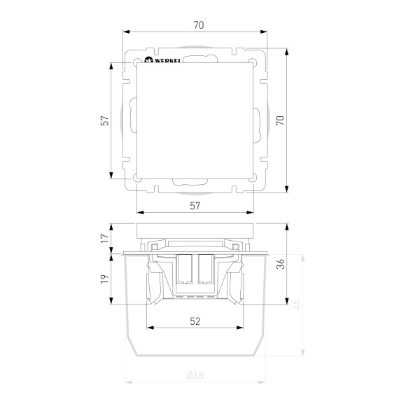 Выключатель одноклавишный Hammer (Hammar черный) W1210008 Выключатель одноклавишный Hammer (Hammar черный) W1210008