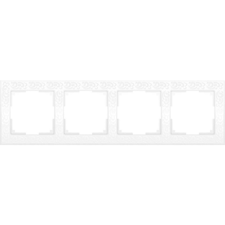 Рамка на 4 поста (белый) WL05-Frame-04-white