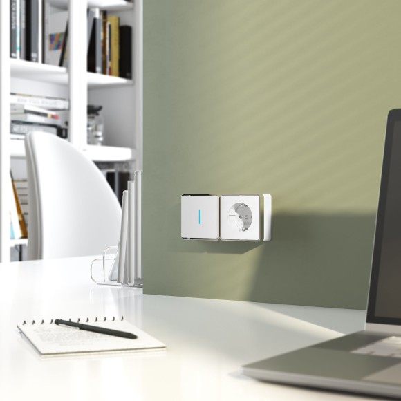 Выключатель одноклавишный с подсветкой Gallant белый W5010101 Выключатель одноклавишный с подсветкой Gallant белый W5010101