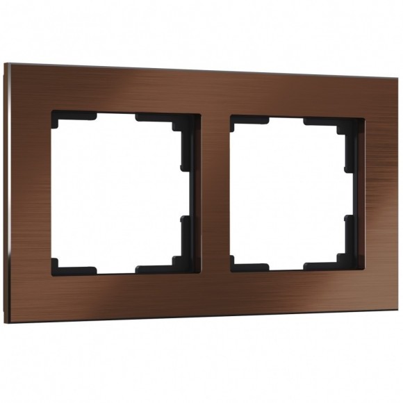 Рамка на 2 поста (коричневый алюминий) WL11-Frame-02 Werkel Рамка на 2 поста (коричневый алюминий) WL11-Frame-02 Werkel