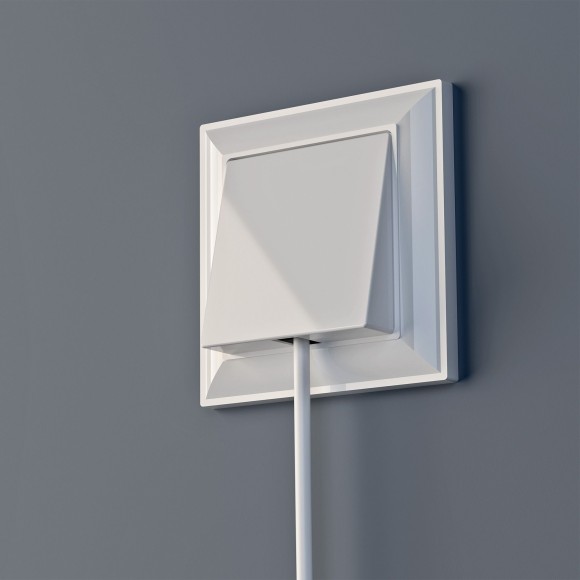 Рамка из пластика на 1 пост Fiore белый W0012201