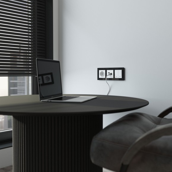 Розетка ТВ+Ethernet RJ-45 6 cat. (белый) W1181301