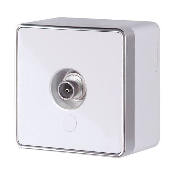 ТВ-розетка оконечная Gallant белая W5083001