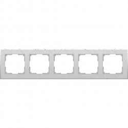 Рамка на 5 постов (Vitel Серебряный) Werkel