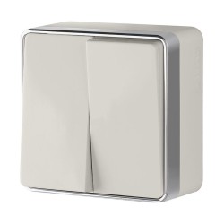 Выключатель двухклавишный Gallant слоновая кость W5020003