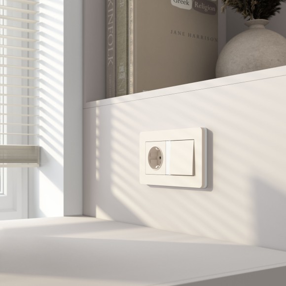 Кнопка звонка (айвори матовый) W1114562