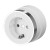 Розетка с заземлением Vintage белый матовый/хром W5871050