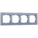 Рамка из стекла на 4 поста Favorit серый W0041115