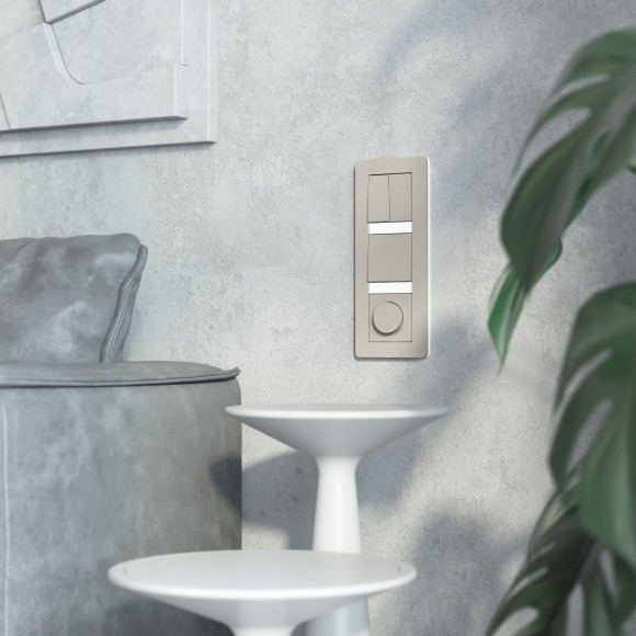 Выключатель двухклавишный (дымчатый) W1220004 Выключатель двухклавишный (дымчатый) W1220004