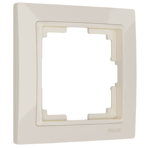 Рамка из поликарбоната на 1 пост Snabb Basic слоновая кость W0012003