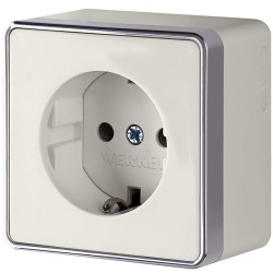 Розетка с заземлением Gallant слоновая кость W5071003