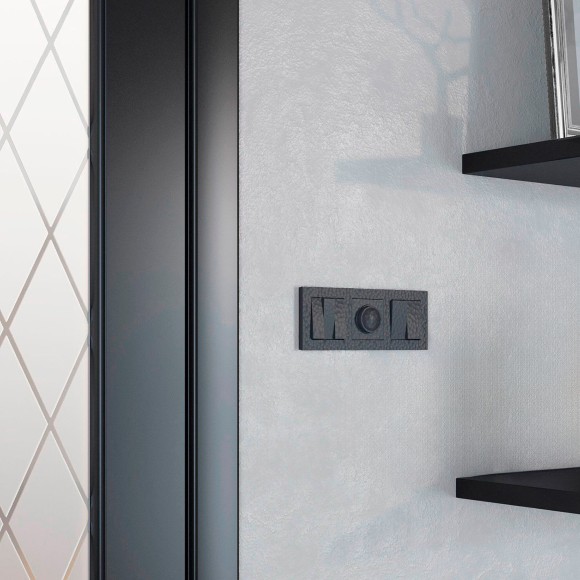 Набор клавиш для выключателя трехклавишного (Hammar черный) W1239008