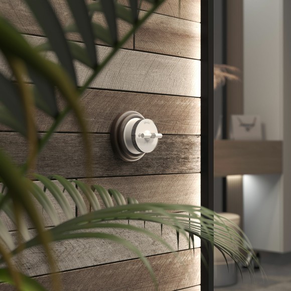 Переключатель/выключатель одноклавишный Vintage белый матовый/хром W5812050