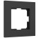 Рамка из поликарбоната на 1 пост Slab черный софт W0012908