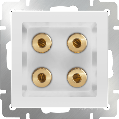 Акустическая розетка (белый) WL01-AUDIOx4 Werkel