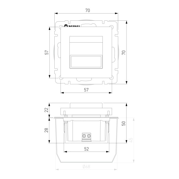 Поворотная встраиваемая LED подсветка Turn (серебряный) W1154706 Поворотная встраиваемая LED подсветка Turn (серебряный) W1154706