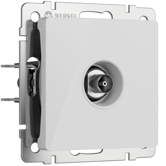 ТВ-розетка оконечная (белый акрил) W1183041