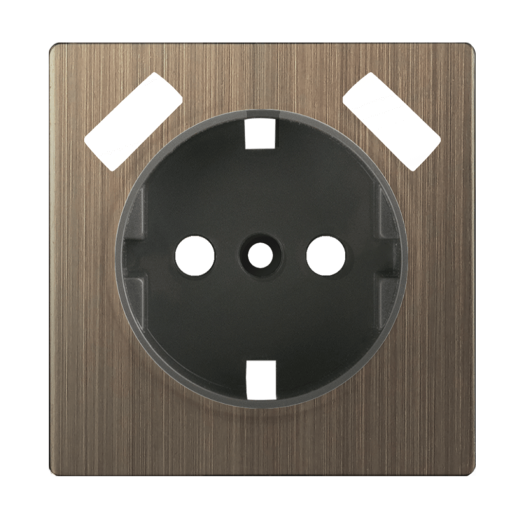 Накладка для USB розетки (бронзовый) WL12-USB-CP