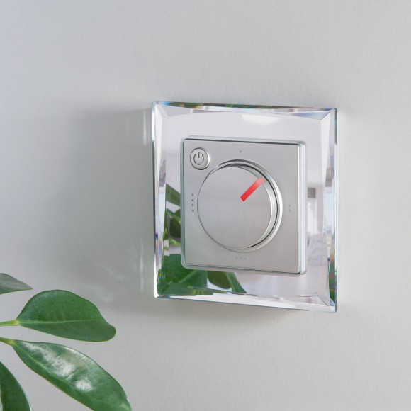 Терморегулятор электромеханический для теплого пола серебряный W1151106