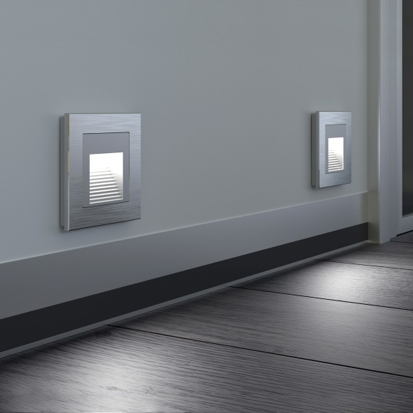 Рамка из металла на 1 пост Аluminium алюминий W0011706