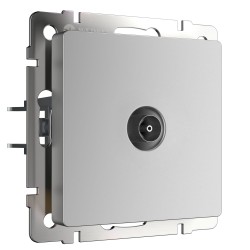 ТВ-розетка проходная серебряный W1184006