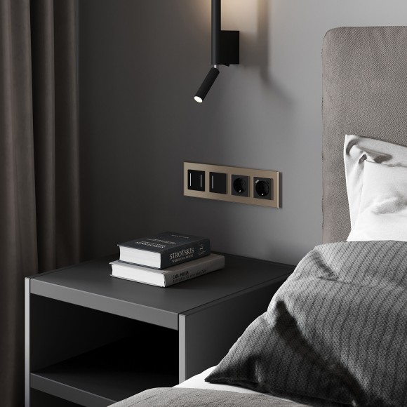 Умный сенсорный выключатель одноклавишный (черный) W4513008 Умный сенсорный выключатель одноклавишный (черный) W4513008