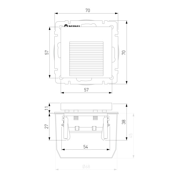 Встраиваемая LED подсветка (белый) W1154201