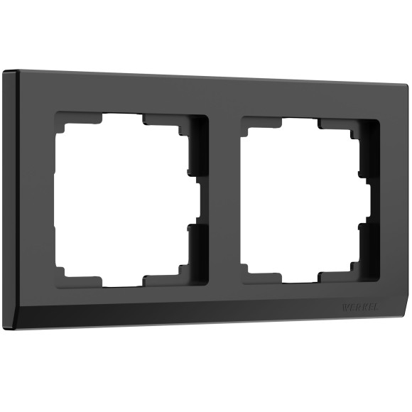 Рамка из поликарбоната на 2 поста Stark черный W0021808