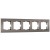 Рамка из поликарбоната на 5 постов Slab бронза софт W0052963