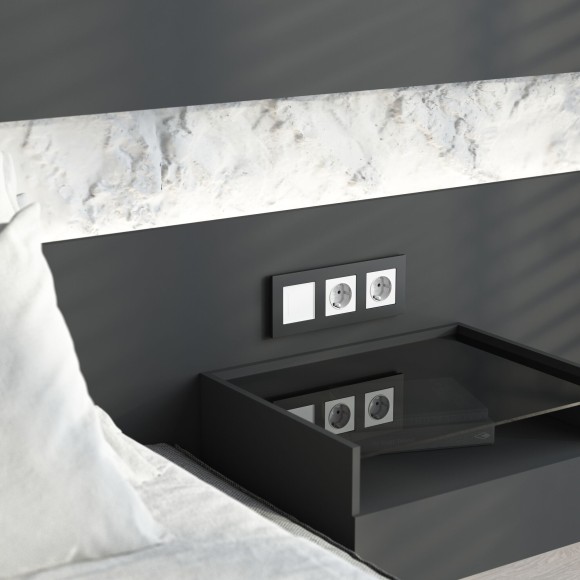 Умный сенсорный выключатель одноклавишный (белый) W4513001