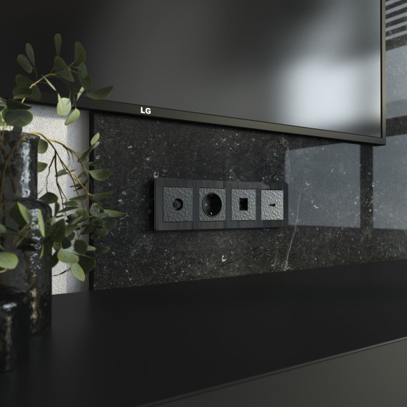 Накладка для розетки HDMI (Hammar черный) W1296008