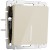 Выключатель одноклавишный с подсветкой (айвори акрил) W1110143
