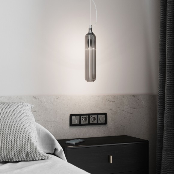 Накладка для розетки USB (графит акрил) W1179544