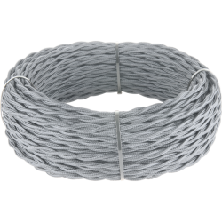 Ретро кабель витой 3х2,5 серый 50 м (под заказ) W6453615