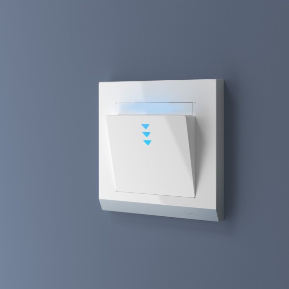 Рамка из поликарбоната на 1 пост Stark белый W0011801