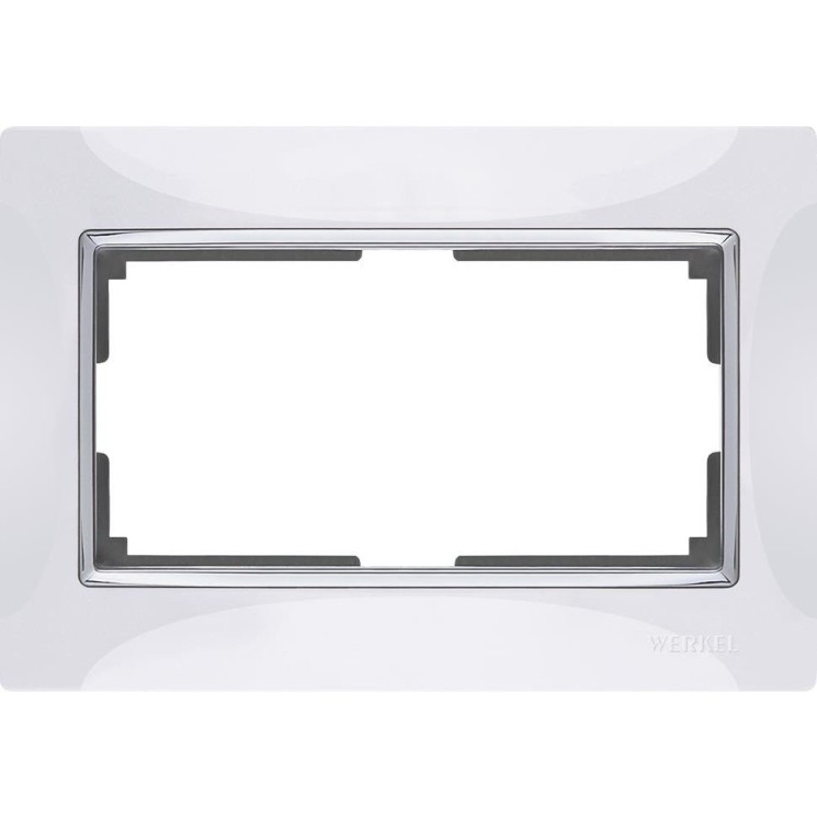 Рамка для двойной розетки (белый) WL03-Frame-01-DBL-white