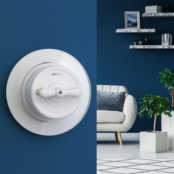 Рамка из стекла на 1 пост белый W0015101 Рамка из стекла на 1 пост белый W0015101