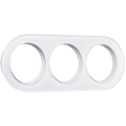 Рамка из стекла на 3 поста белый W0035101 Рамка из стекла на 3 поста белый W0035101