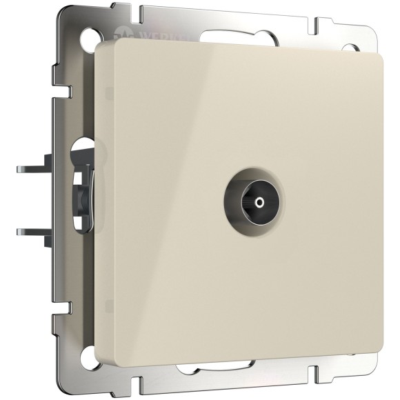 ТВ розетка проходная (слоновая кость) W1184003 ТВ розетка проходная (слоновая кость) W1184003